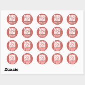 Rond Sticker en fleur (Feuille)