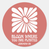 Rond Sticker en fleur (Devant)