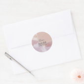 Rond Sticker en fleur (Enveloppe)
