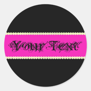 Rond Sticker en gras