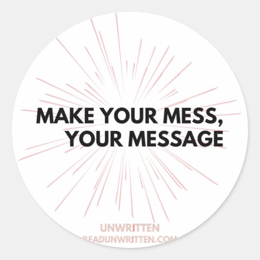 Rond Sticker en gras (Devant)