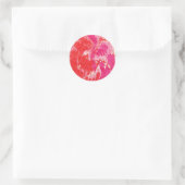 Rond Sticker en marbre rouge (Sac)