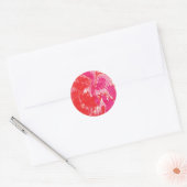 Rond Sticker en marbre rouge (Enveloppe)