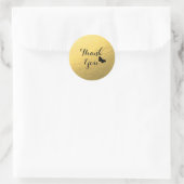 Rond Sticker en Merci de papillon Gold Foil (Sac)