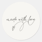 Rond Sticker en Merci mignon pour les commandes - Paste (Devant)