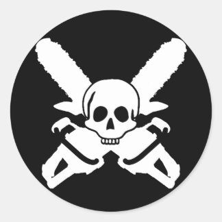 Rond Sticker en métal ChainSaw