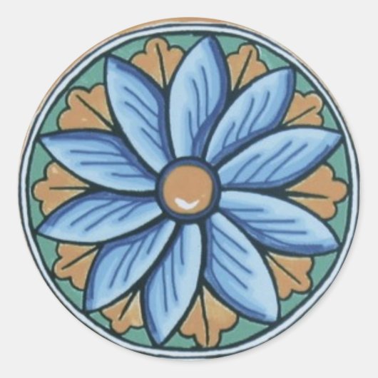 Rond Sticker en mosaïque (Devant)