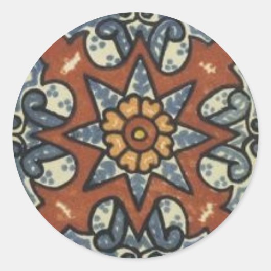 Rond Sticker en mosaïque (Devant)