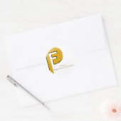 Rond Sticker en or Frey Productions (Enveloppe)