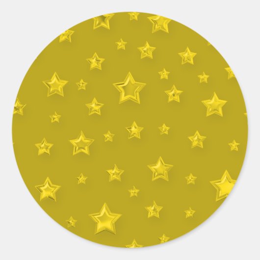 Rond Sticker en or Starry (Devant)