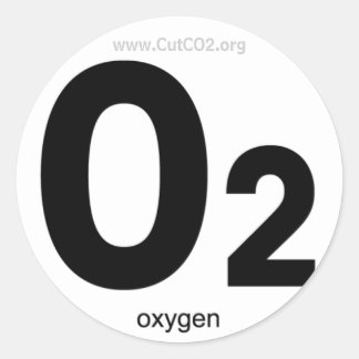 Rond Sticker en oxygène