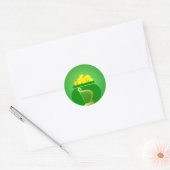 Rond Sticker en panier d'or St Patrick (Enveloppe)