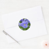 Rond Sticker en Pansy Bleu/Violet (Enveloppe)
