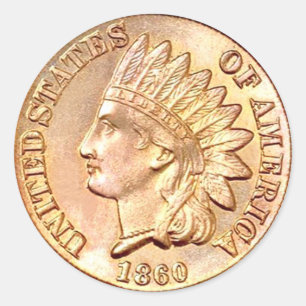 Rond Sticker en pièce de l'époque de la guerre civile
