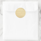 Rond Sticker en pierre d'or mat (Sac)