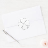 Rond Sticker en plan shamrock (Enveloppe)