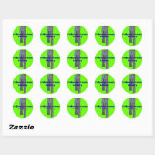 Rond Sticker en polyester Pants LA Logo (Feuille)