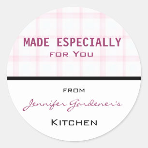 Rond Sticker en pot rose