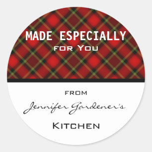 Rond Sticker en pot rouge