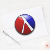 Rond Sticker en raquette (Enveloppe)