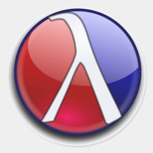 Rond Sticker en raquette brillante (Devant)