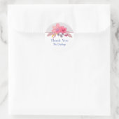 Rond Sticker en rose poussiéreux (Sac)