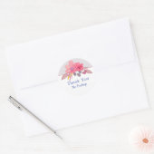 Rond Sticker en rose poussiéreux (Enveloppe)