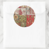 Rond sticker en tissu turc (Sac)