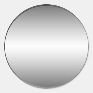 Rond Sticker en tôle métallique lisse