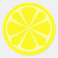 Sticker en tranches de citron