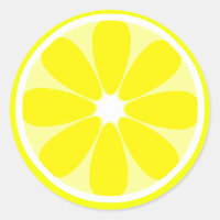 Sticker en tranches de citron