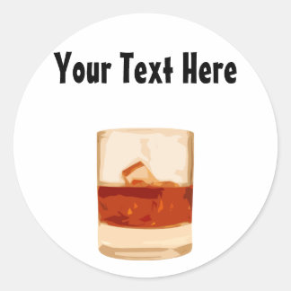 Rond Sticker en verre de caisson à tir personnalisable