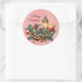 Rond Sticker en vinyle de Noël (Sac)