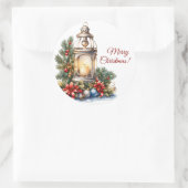 Rond Sticker en vinyle de Noël (Sac)