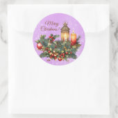 Rond Sticker en vinyle de Noël (Sac)