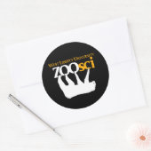 Rond Sticker en vinyle WLU Zoo Science 3" (Enveloppe)