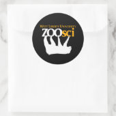Rond Sticker en vinyle WLU Zoo Science 3" (Sac)