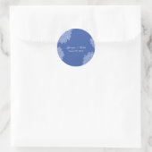 Rond Sticker / Enveloppe moderne Hydrangea Favor (Sac)