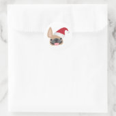 Rond Sticker Enzo Père Noël (Sac)