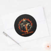Rond Sticker Era of Darkness - Ember Ring Warrier Emble (Enveloppe)