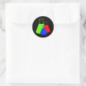 Rond Sticker Erlenmeyer Multicolor (Sac)