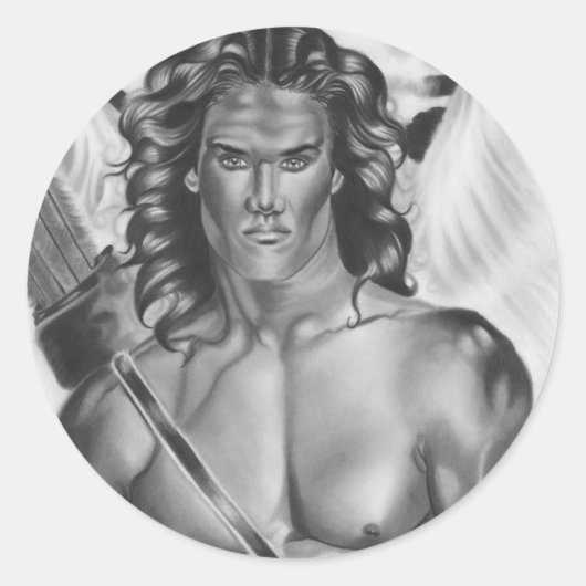 Rond Sticker Eros Angel Love (Devant)