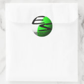 Rond sticker ES paintball green (Sac)