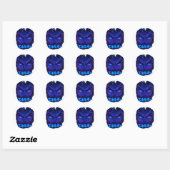 Rond Sticker esthétique cool Anime | Décal de vinyle Ot (Feuille)