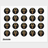 Rond Sticker Eternal Ankh (Feuille)