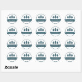 Rond Sticker étudiant fier (Feuille)