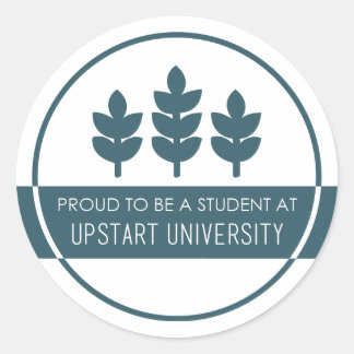 Rond Sticker étudiant fier
