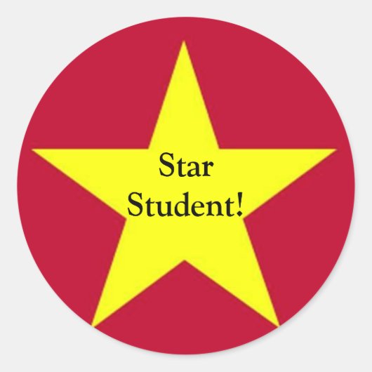 Rond Sticker Étudiant Star (Devant)