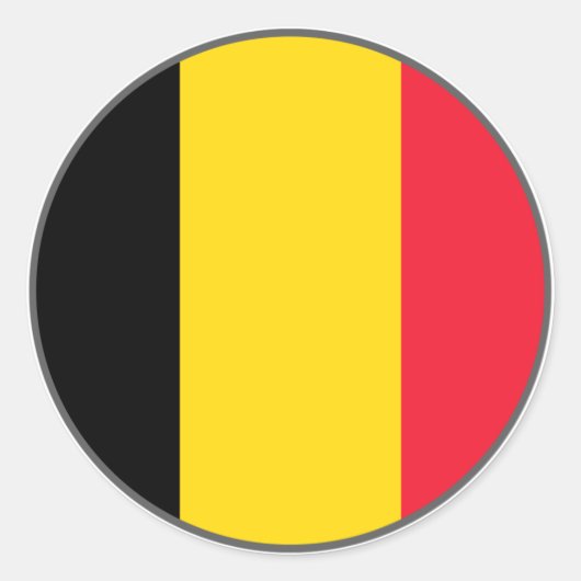 Rond Sticker Euro Belgique (Devant)