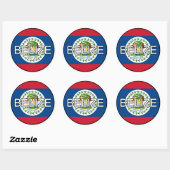 Rond Sticker Euro Belize (Feuille)